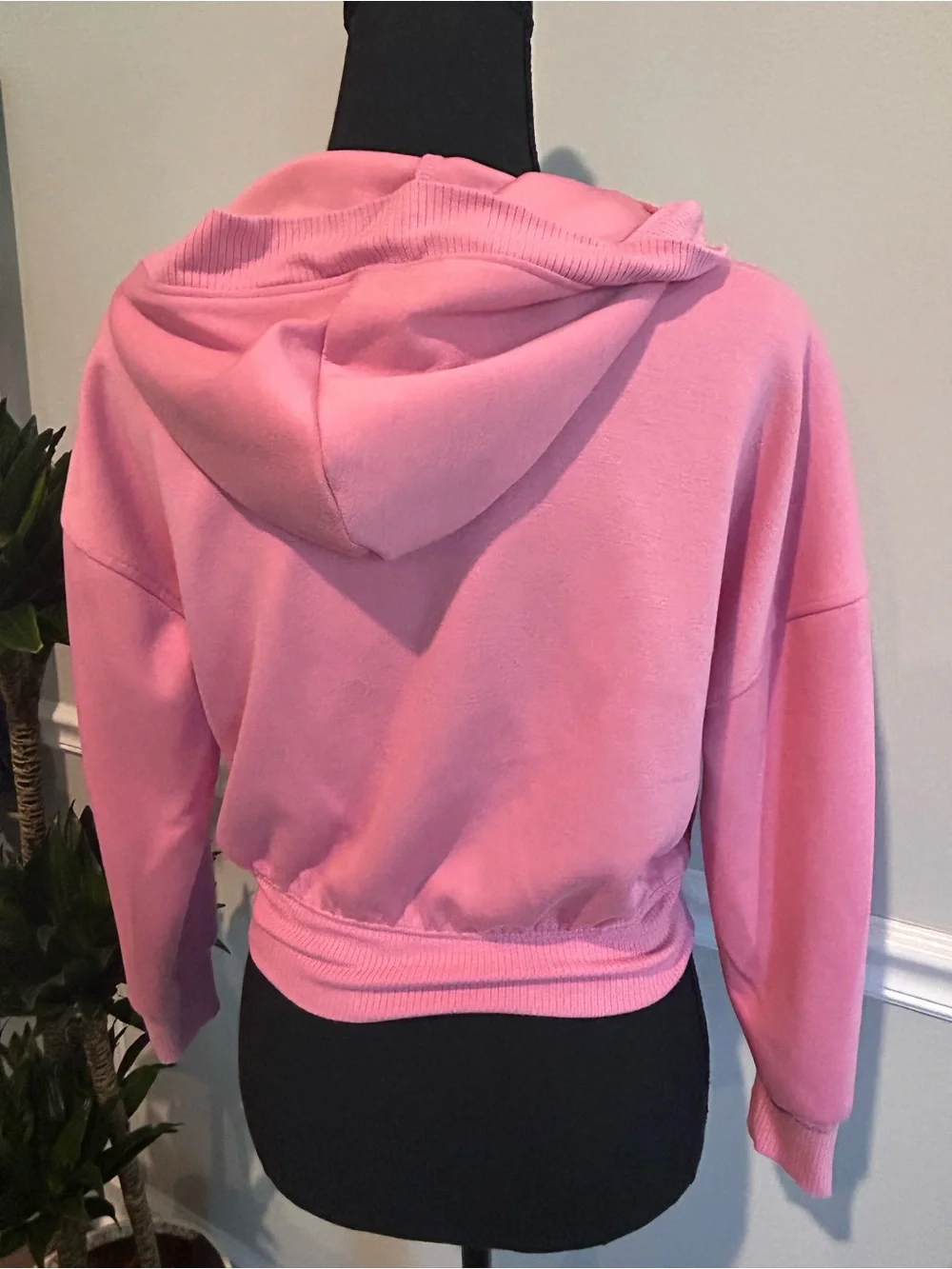 Girls Justice Pink Cropped Pullover Hoodie Size Small (7/8)